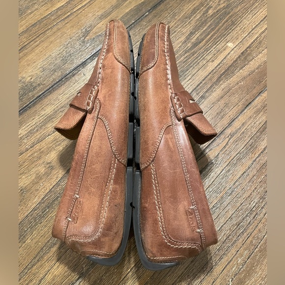 Clarks Collection Brown Leather Slip On Comfort Driving Penny Loafer Size 10 main image 11